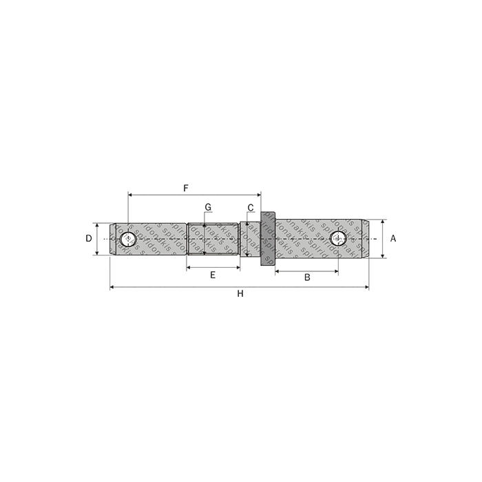 Πείρος Αρότρου Διπλός Φ36,5-28 30x2 H.220