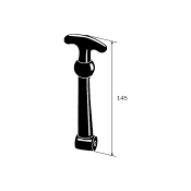 Bonnet Rubber L=145mm