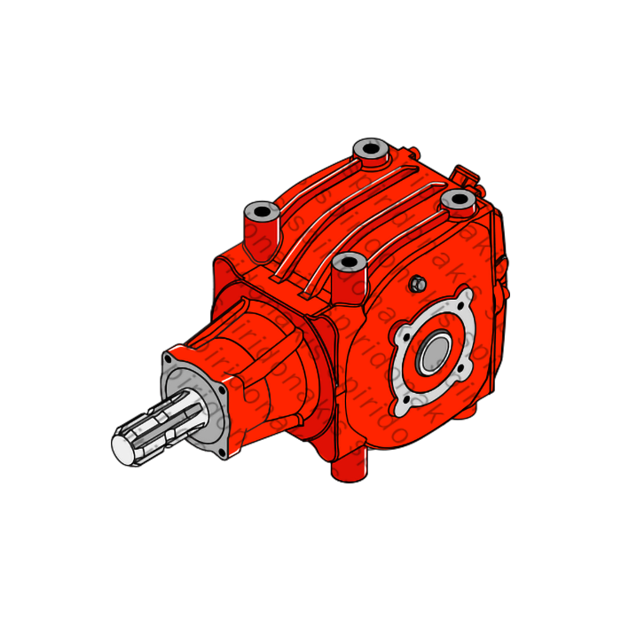 Gearbox for Hoe Tiller TB-22C (R=1,93:1) 81Hp Φ41mm SP Original