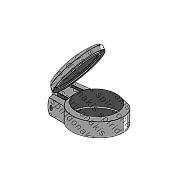 Cup for Quick Release Coupling with Spring 1/2'' Yellow