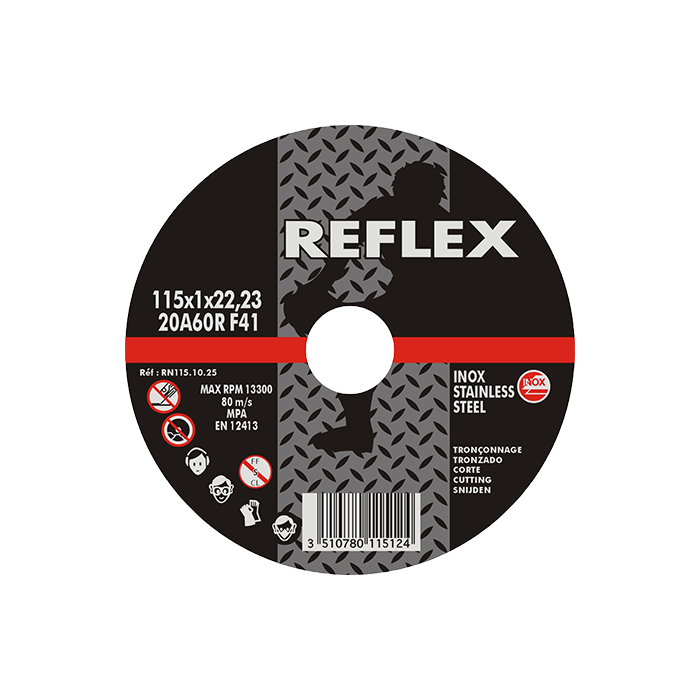 Δίσκος Κοπής Inox Επίπεδος 115.10.25 115mm x 1,0mm Reflex