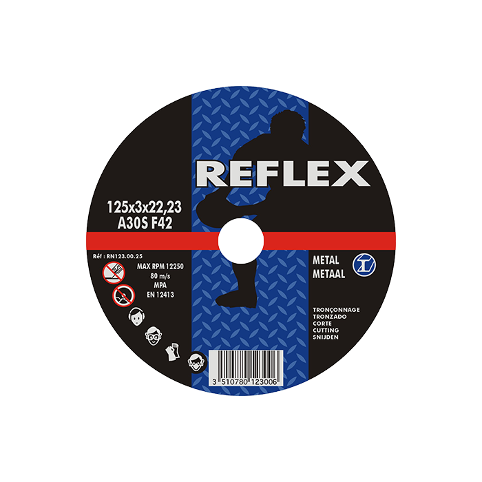 Δίσκος Κοπής Μετάλλου 123.00.25 125mm x 3,0mm Reflex
