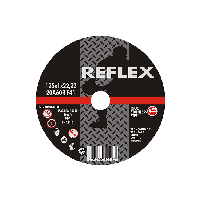 Δίσκος Κοπής Inox Επίπεδος 125.10.25 125mm x 1,0mm Reflex