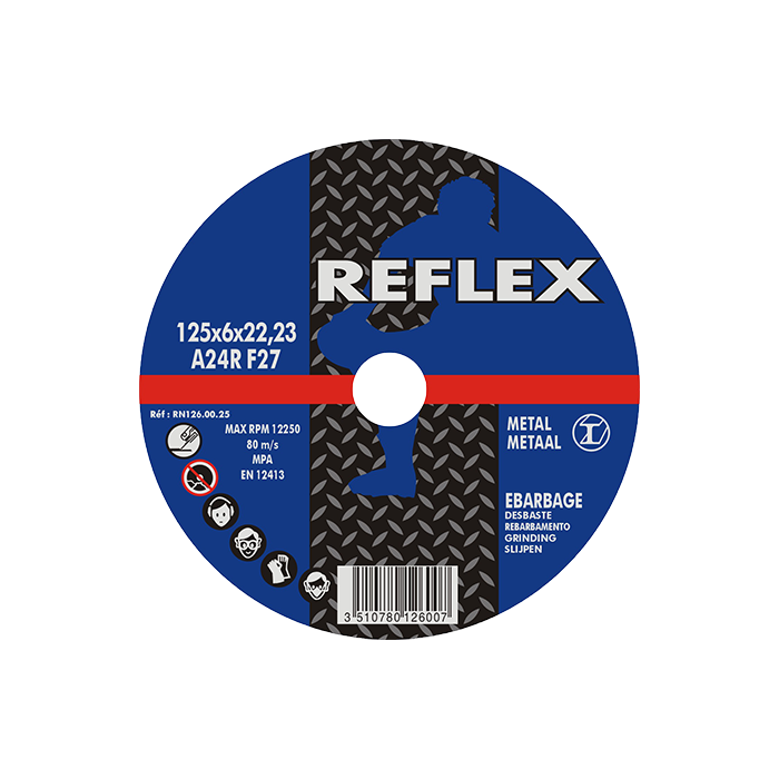 Grinding Disc Metal 126.00.25 125mm x 6,0mm Reflex