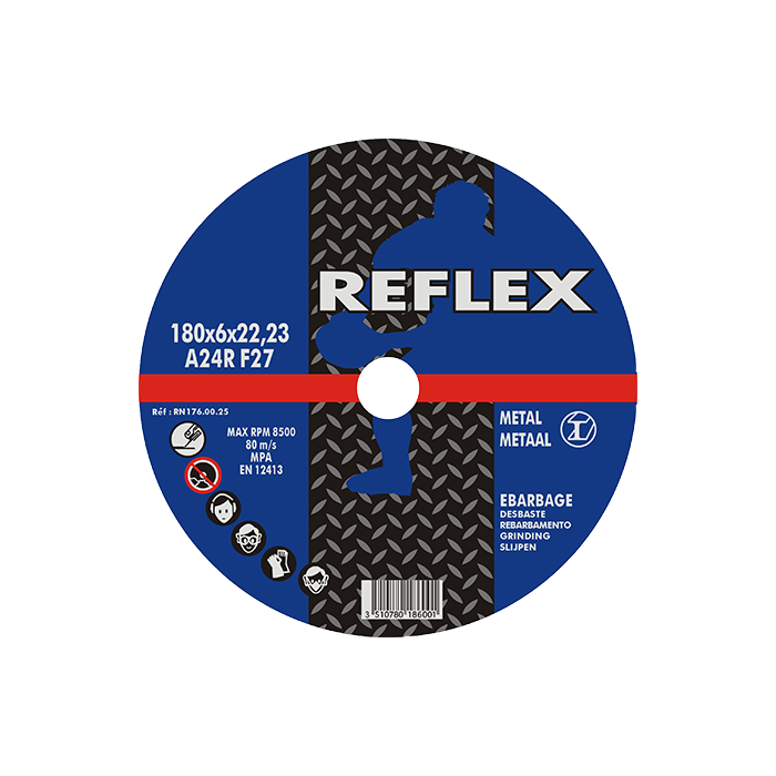 Grinding Disc Metal 176.00.25 180mm x 6,0mm Reflex