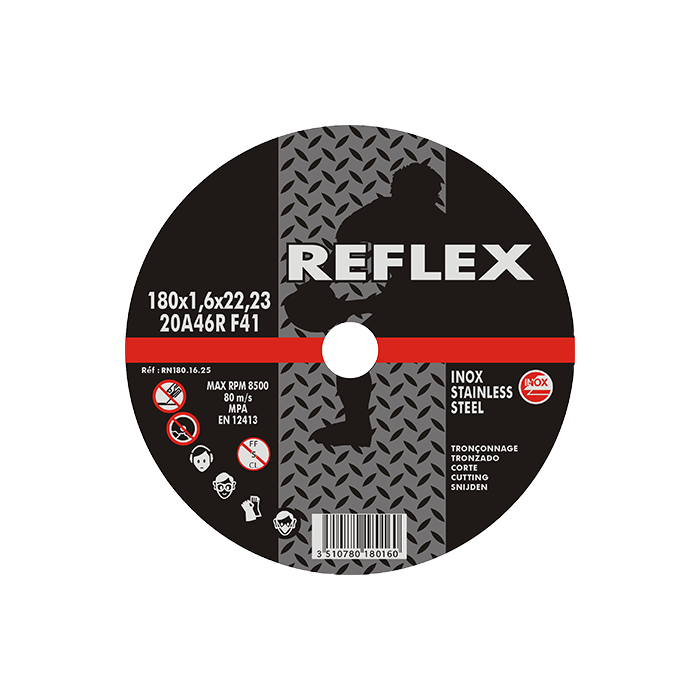 Δίσκος Κοπής Inox Επίπεδος 180.16.25 180mm x 1,6mm Reflex