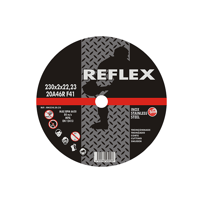 Δίσκος Κοπής Inox Επίπεδος 230.20.25 230mm x 2,0mm Reflex
