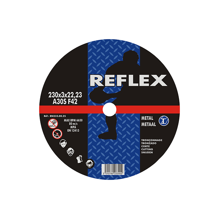 Δίσκος Κοπής Μετάλλου 233.00.25 230mm x 3,0mm Reflex