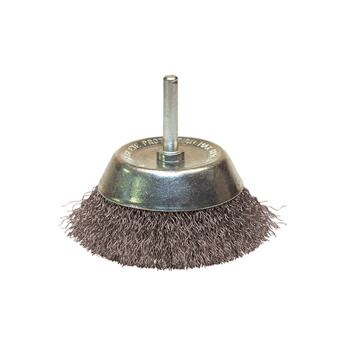 Crimped Steel Wire Conical Brush 310.075A Ø75 Leman