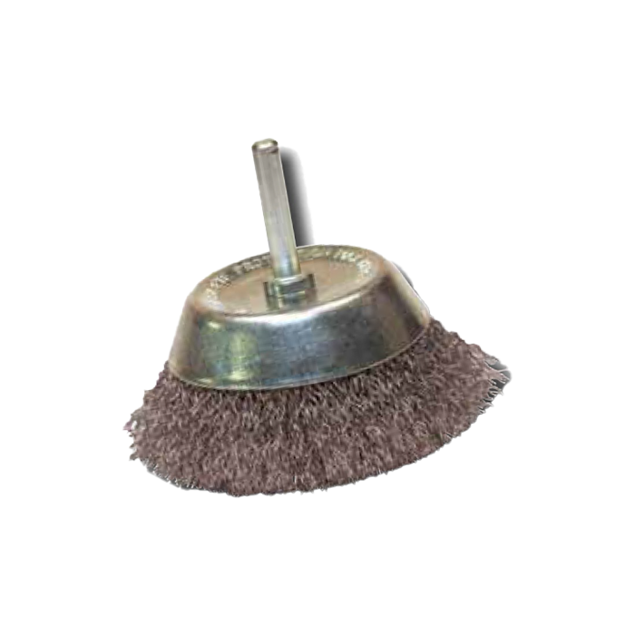 Crimped Brass Wire Conical Brush 610.050 Ø50 Leman