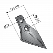 Riper Heart Point 130x10/45-55/M12 Greek