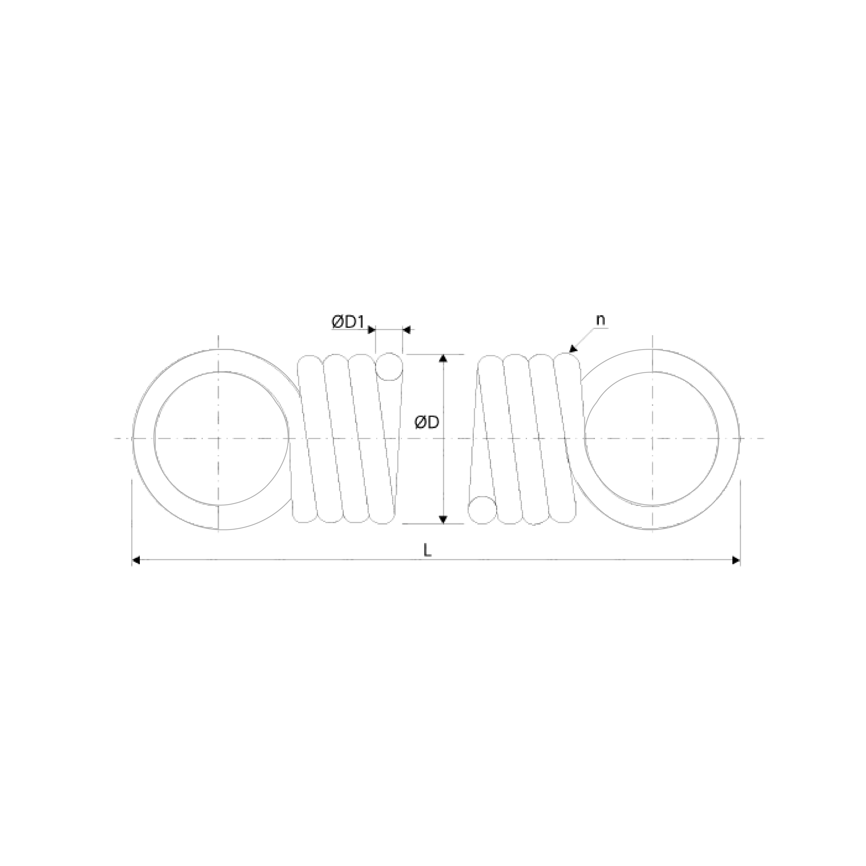 Spring with Links Ø12 L350mm BPT