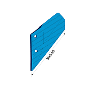Cultivator Share Wing Lemken 3374417 350x10 Left Agriforge Cultivator Share Wing Lemken 3374417 350x10 Left Agriforge