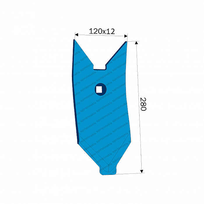 Cultivator Tine Point 3374443 Lemken  K12P 120x12x280 HF Agriforge