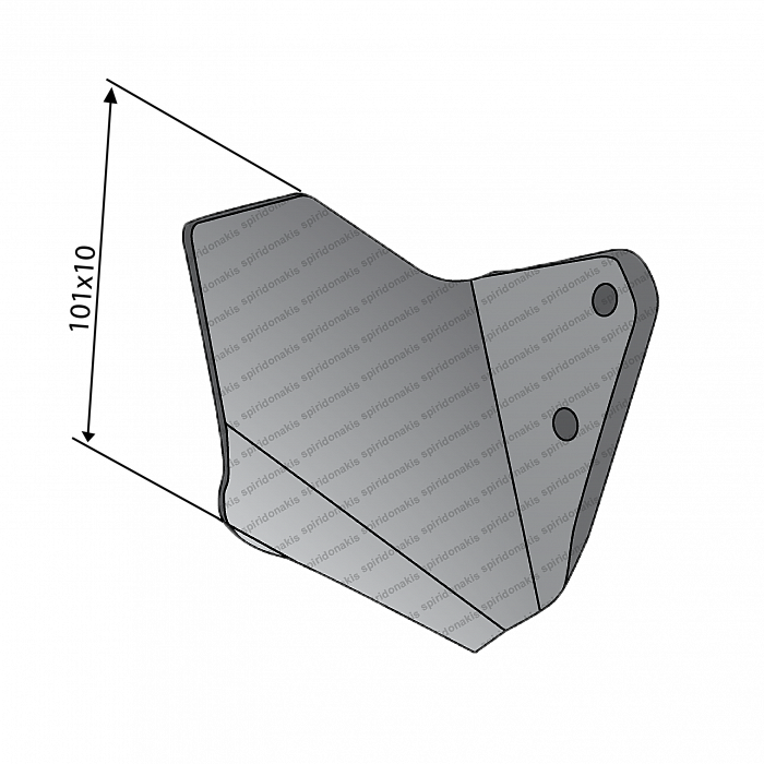 Cultivator Wing Share 34060855 101x10 Left Agriforge Cultivator Wing Share 34060855 101x10 Left Agriforge