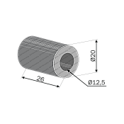 Spacer 28x40 Ø20,5 Berfor