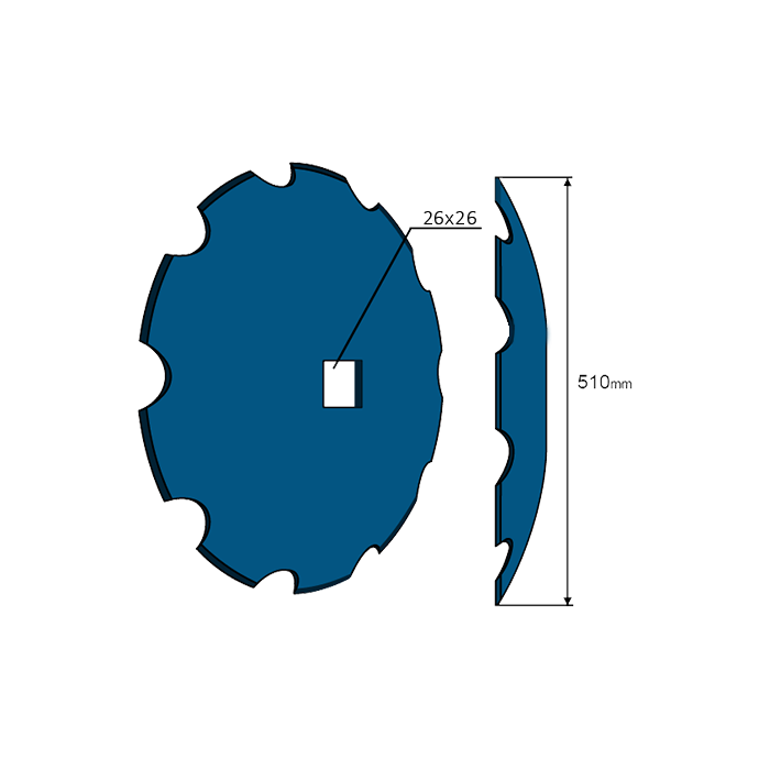 Notched Disc Ofas 20''