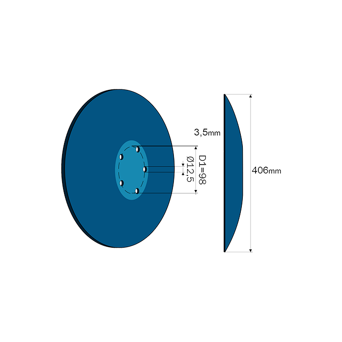 Terradisc Straight Disc 22'' Bellota