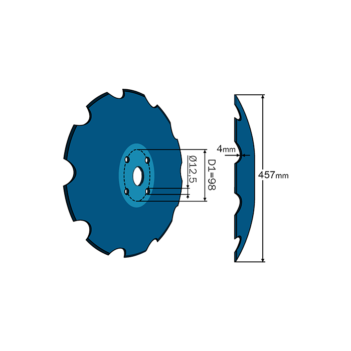 Terradisc Notched Disc 18'' Bellota