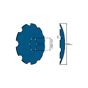Terradisc Notched Disc 22