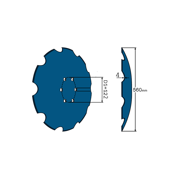 Terradisc Notched Disc 22