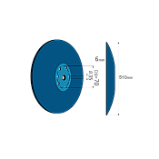 Flat Seeding Disc Straight Lemken 14'' Bellota Flat Seeding Disc Straight Lemken 14'' Bellota