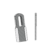 Mulcher Blade Curved 40x5 Mulcher Blade Curved 40x5