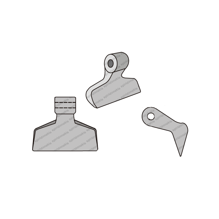 Mulcher Hammer RM1 Ø16,5 SABA
