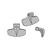 Mulcher Hammer RM11 Ø20,5 SABA Mulcher Hammer RM11 Ø20,5 SABA