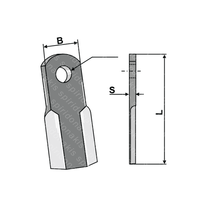 Μαχαίρι Καταστροφέα Στελεχοκόπτη Φ35mm Agrifrorge 