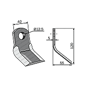 Mulcher Blade Curved 40x5 Mulcher Blade Curved 40x5