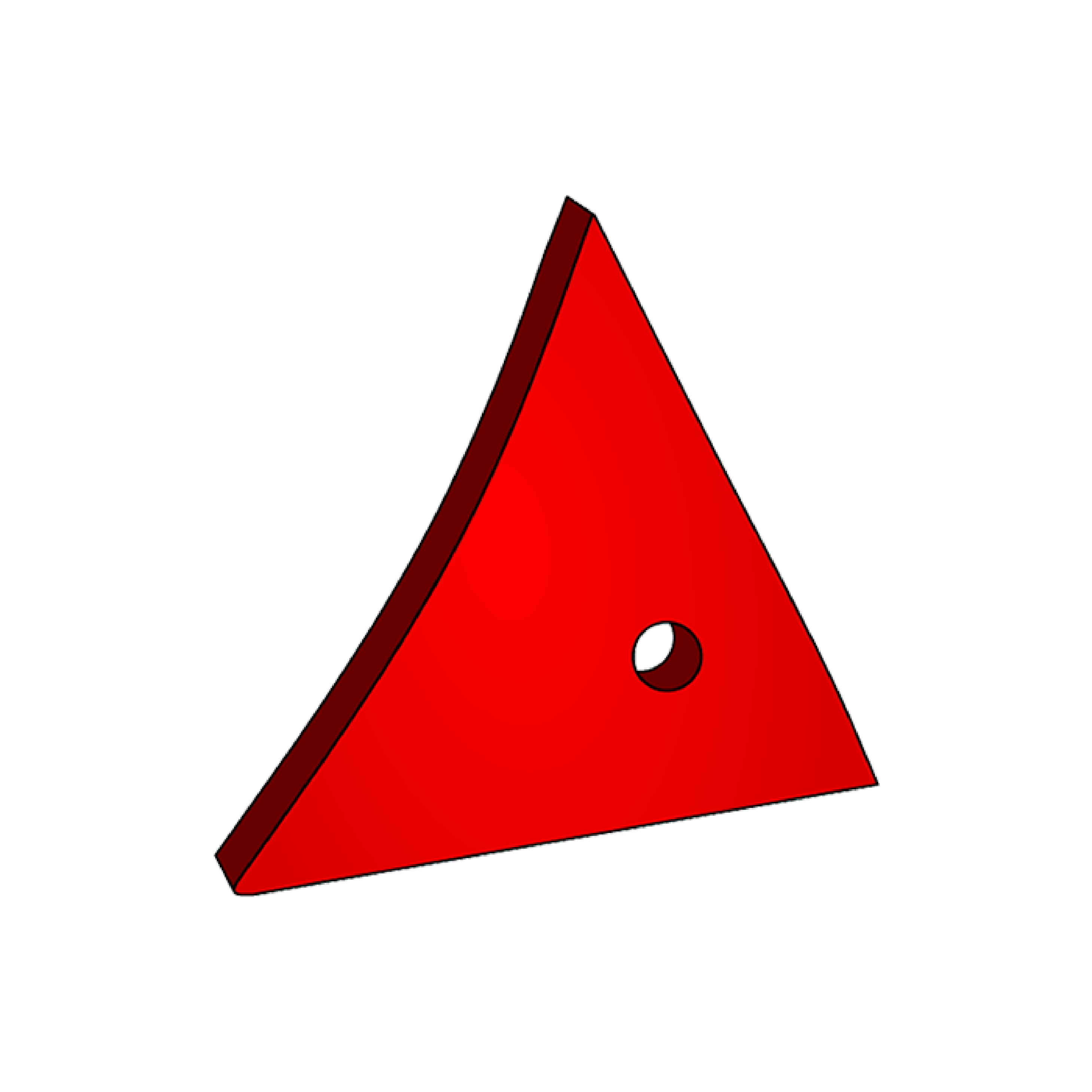 Triangular Shin Plough Kverneland 063240 Triangular Right Agriforge