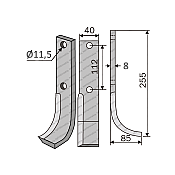 Μαχαίρι Φρέζας Rotavator-Okadet 40x8
