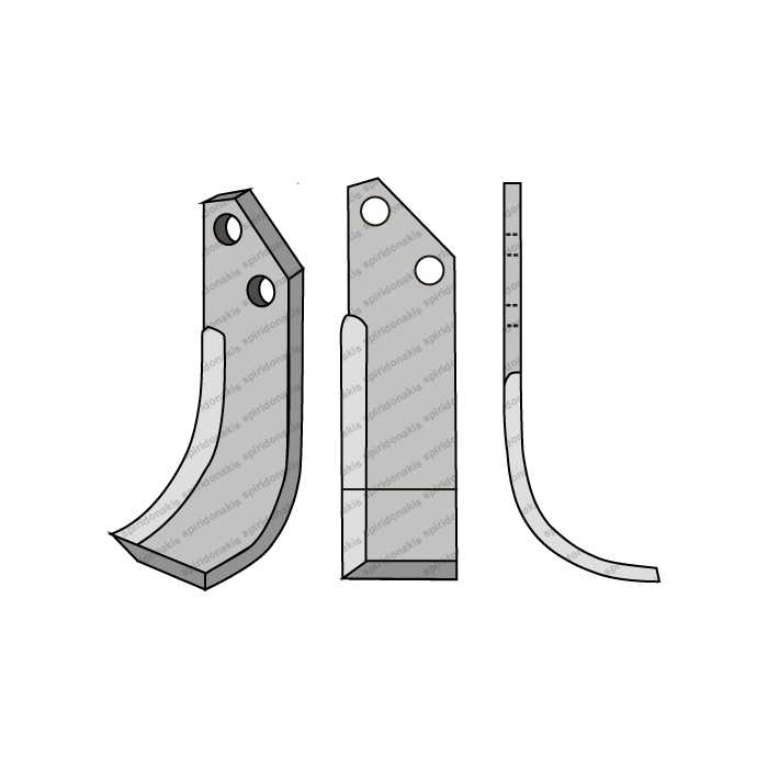 Rotary Cultivator Blade Greek