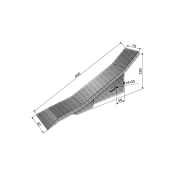 Tiny for Subsoiler Alpego 70x18x450 for Rigid Tines 35mm
