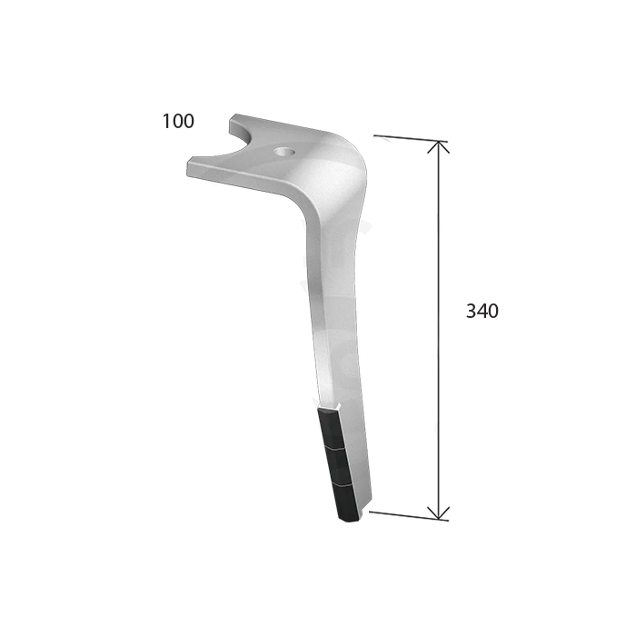 Μαχαίρι Σβολοτρίφτη Amazone DHA7496F-O3D 120x15/18 (L=350mm) με Widia Δεξί AgriCarb