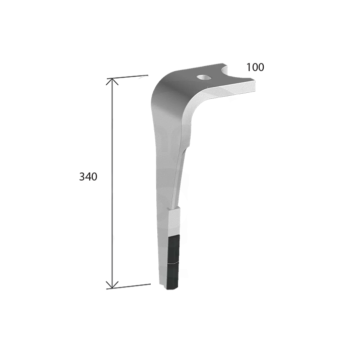 Μαχαίρι Σβολοτρίφτη Sulky DHS0320-OG 100x18/18mm L=340mm Ταχείας με 2 Widia Αριστερό AgriCarb