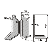 Μαχαίρι Φρέζας 80x8 Φ14,5 ΚΚ56 Maschio