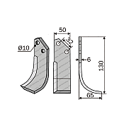 Rotary Cultivator Blade Patis-Gemka 50x6