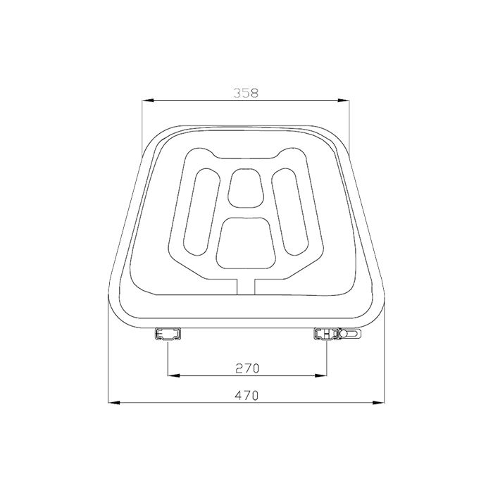 Κάθισμα CMP6100G (Μαύρο Vinyl) SEAT