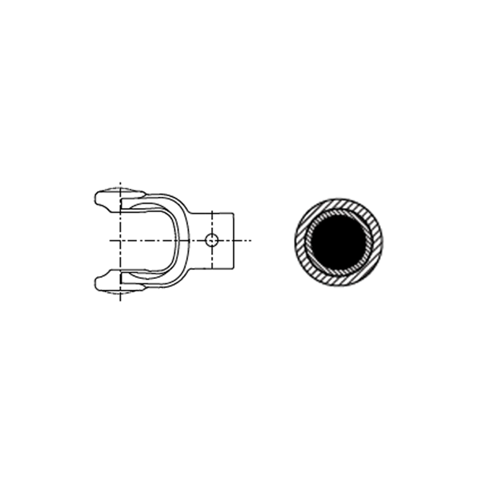 Splined Tube Yoke Νο6 External  Binacchi