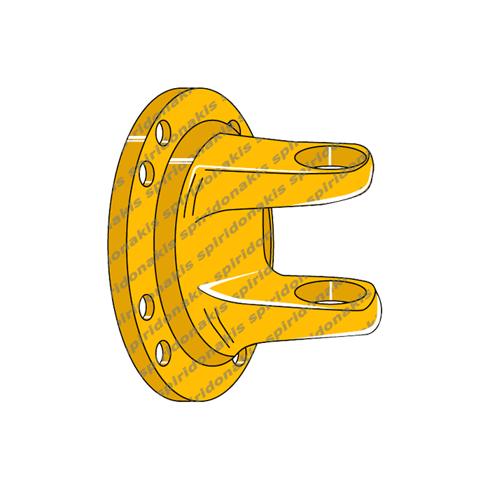 Φλάντζα με Δίχαλο Νο7 (35x94) LF2 Φ200 Rotavator Binacchi