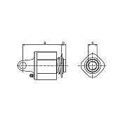 Ratchet Torque Limiter Two-Way 090305S60 No5 30,2x80 LW3 1-3/8''z6 Binacchi 