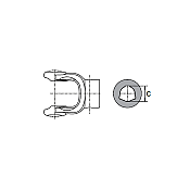 Internal Yoke with Round Tube Wide Angel No4 27x74,6 AMA Internal Yoke with Round Tube Wide Angel No4 27x74,6 AMA