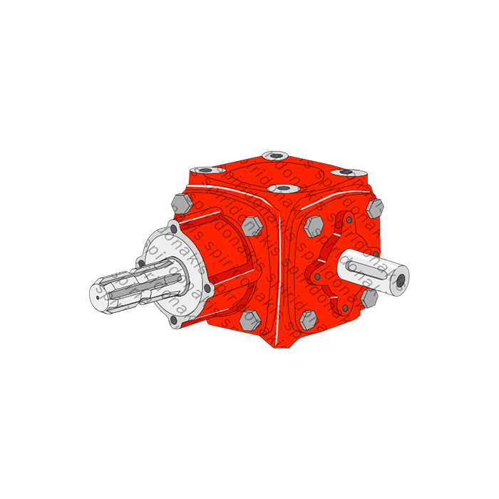 General Use Gearbox T 9.104.322.00 L-5A R.1/1,9 Splined-Shaft-Shaft 25mm SP Original