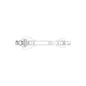 Ομοκινητικός Άξονας AGV8-140EOM1 No8 L=1400mm Με Κάλυμμα Agritech Ομοκινητικός Άξονας AGV8-140EOM1 No8 L=1400mm Με Κάλυμμα Agritech