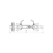 Πολύσφηνος Άξονας με Κάλυμμα και Συμπλέκτη LF4 1-3/8''z6 L.800/64HP/30,2x92 Binacchi