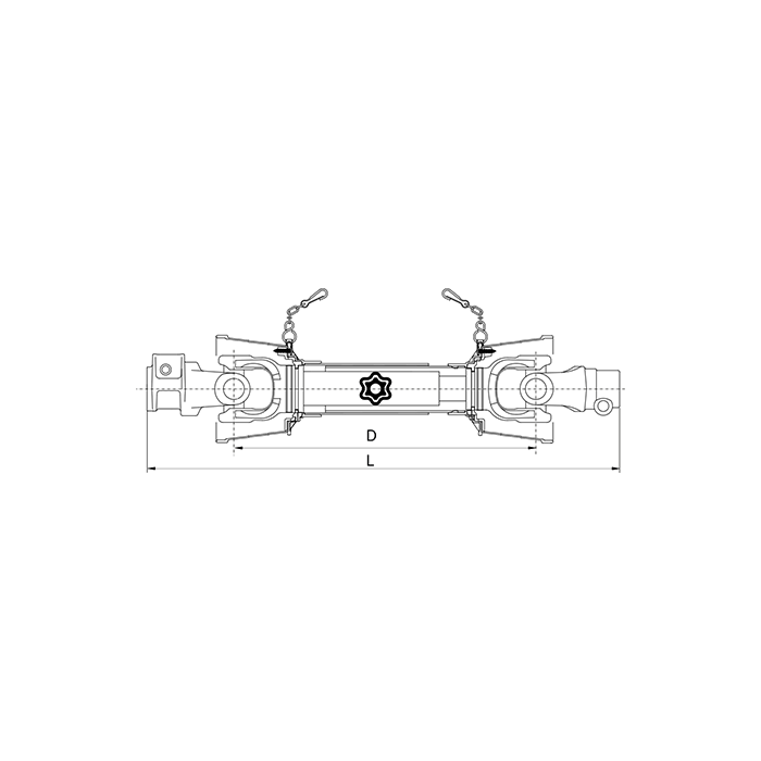 Star Shared Shaft D=610mm/95ΗΡ/35x106,5 with Protection Binacchi