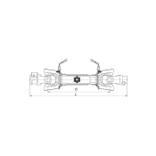 Αστεροειδής Άξονας με Κάλυμμα D=810mm/95ΗΡ/35x106,5 Binacchi