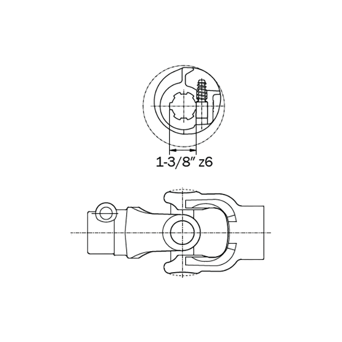 External Joint for Wide Angel Shaft 38217 Νο4 27x84 - 24x91 AMA